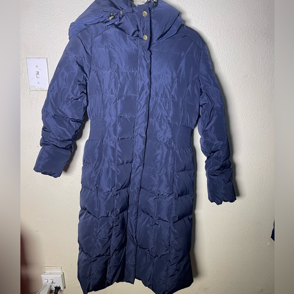 Cole Haan Long Puffer Down Coat size M - Picture 1 of 12